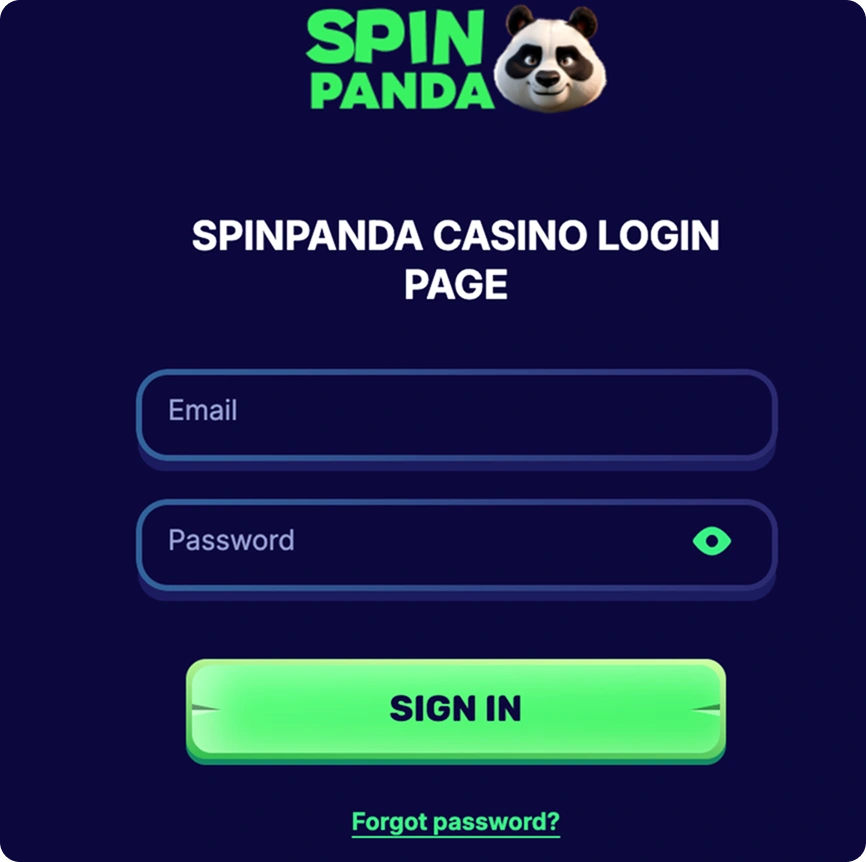spin panda login